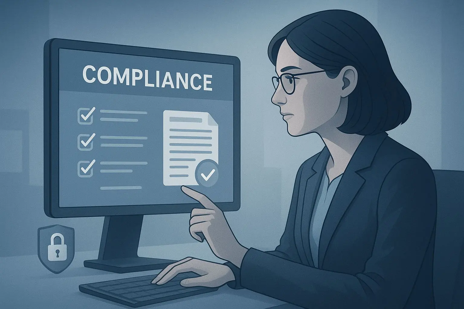 User reviewing rules and confirming documents