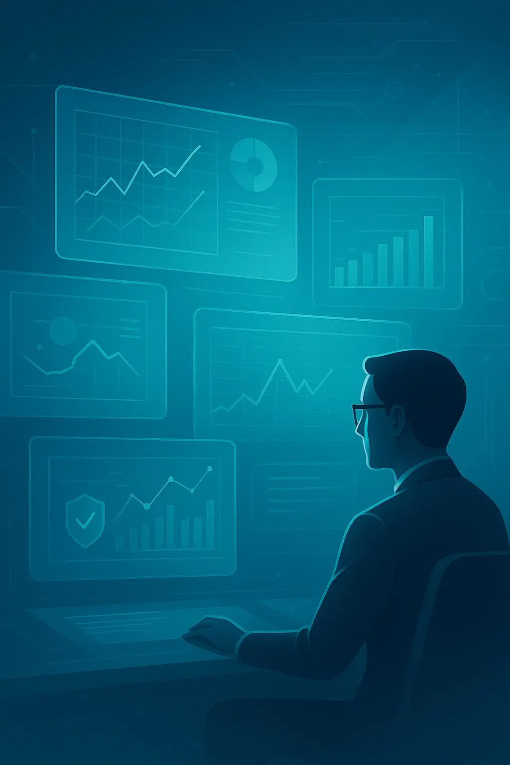 Risk analysis dashboard with compliance data