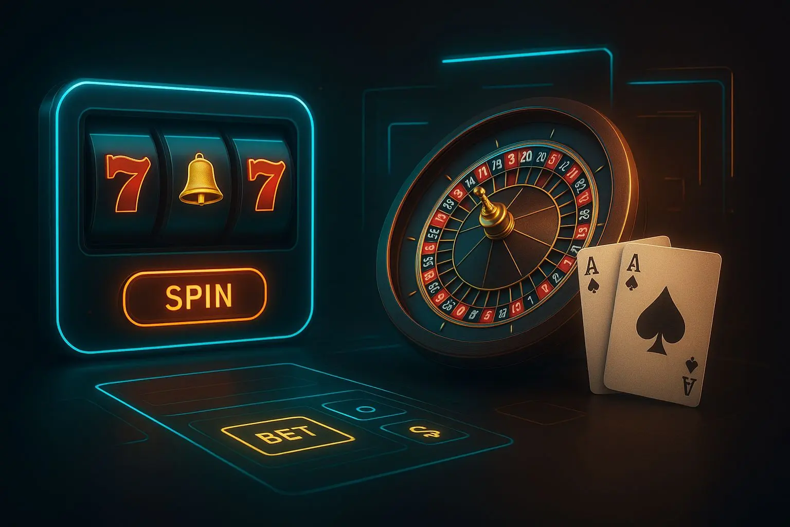 BetX platform overview with slots, cards and roulette style visuals